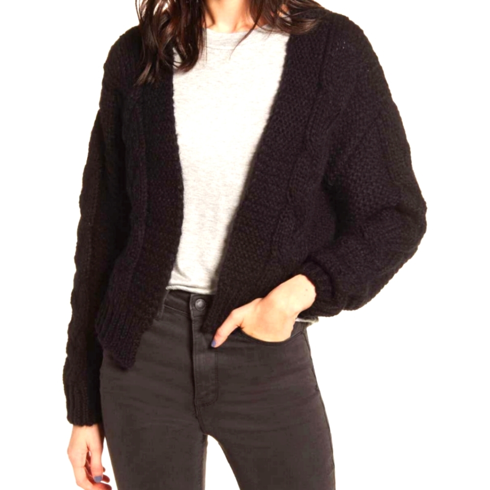Kirious textured open front Cardigan